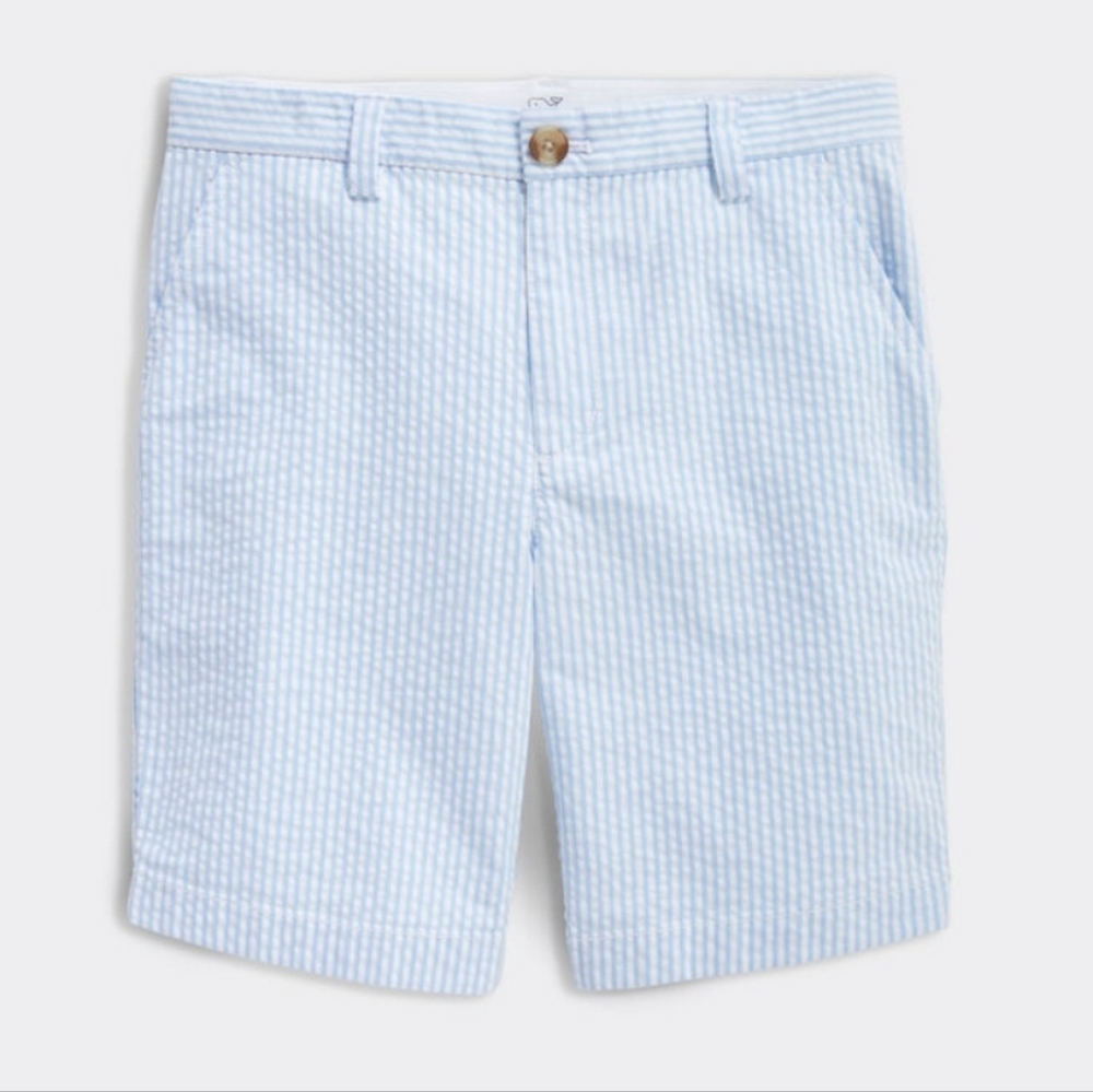 NWT Vineyard Vines Boys Seersucker Breaker Shorts 10 12 14